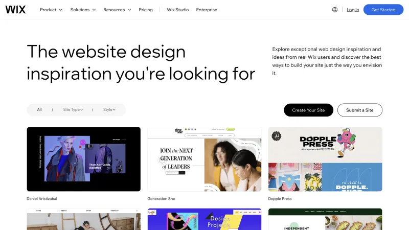 Wix — Design, интерфейс, скриншот 1376