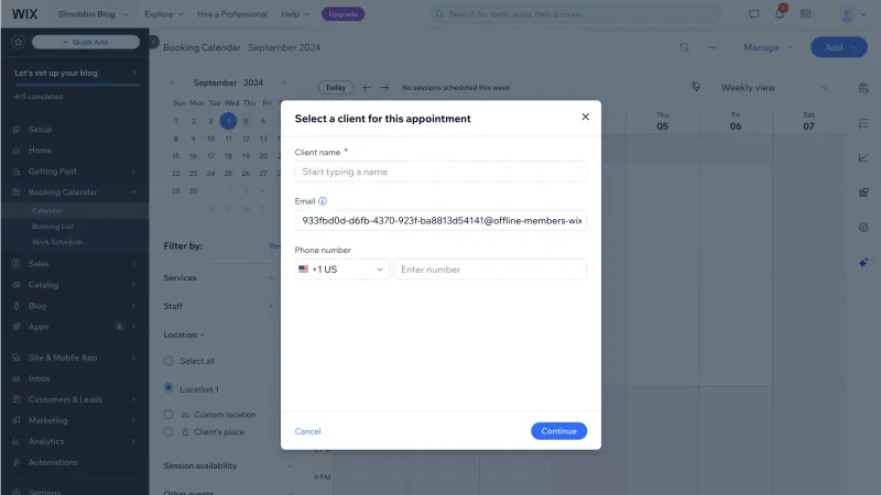 Wix — Design, интерфейс, скриншот 1400