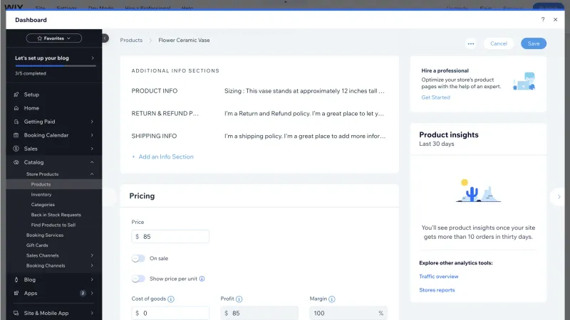 Wix — Design, интерфейс, скриншот 1404
