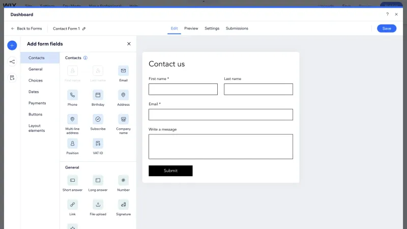 Wix — Design, интерфейс, скриншот 1408