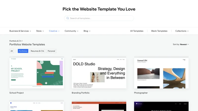 Wix — Design, интерфейс, скриншот 1428