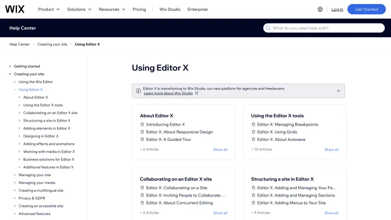 Wix — Design, интерфейс, скриншот 1446