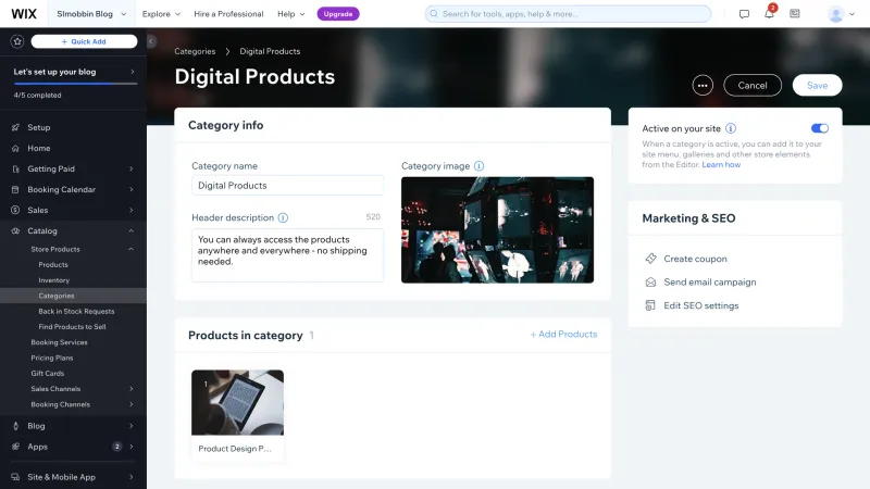 Wix — Design, интерфейс, скриншот 1463