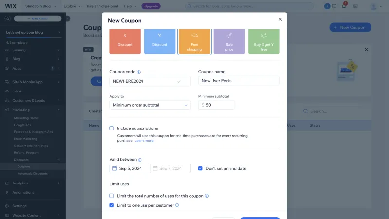 Wix — Design, интерфейс, скриншот 1477
