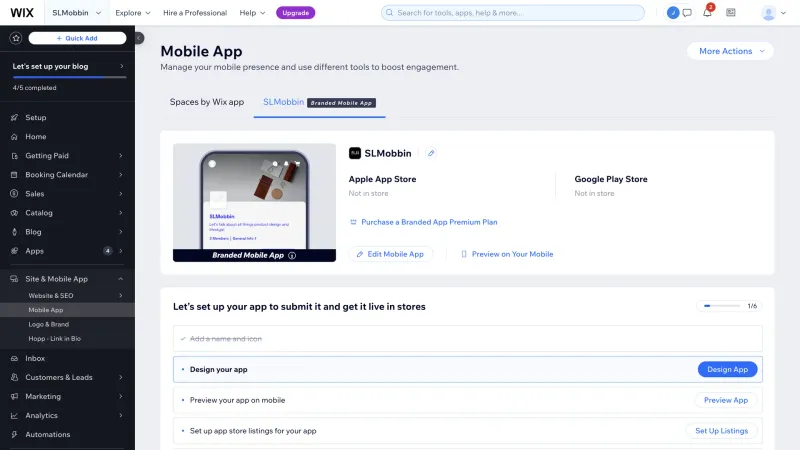 Wix — Design, интерфейс, скриншот 1478