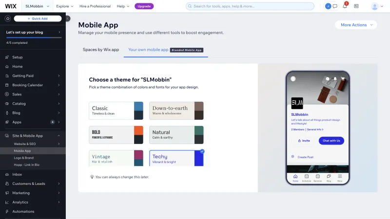Wix — Design, интерфейс, скриншот 1482
