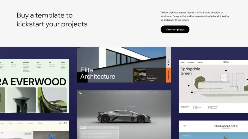 Wix — Design, интерфейс, скриншот 1487