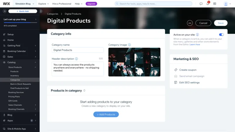 Wix — Design, интерфейс, скриншот 1491