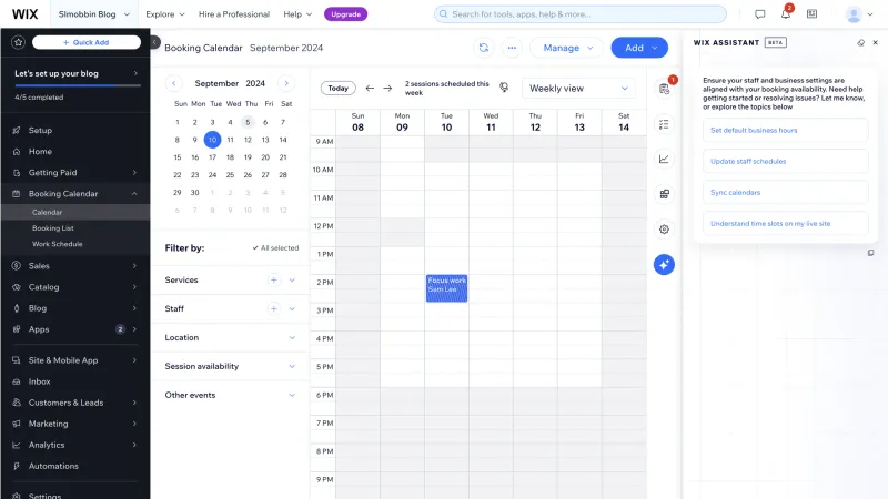 Wix — Design, интерфейс, скриншот 1499