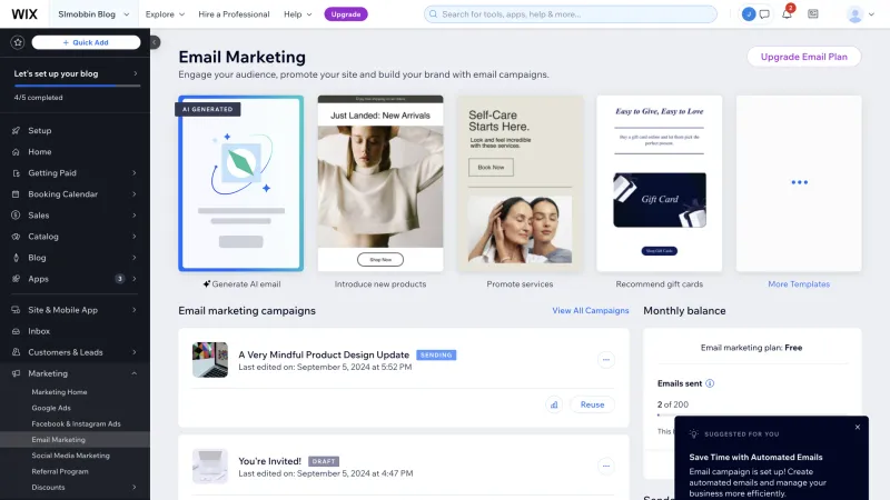 Wix — Design, интерфейс, скриншот 1505