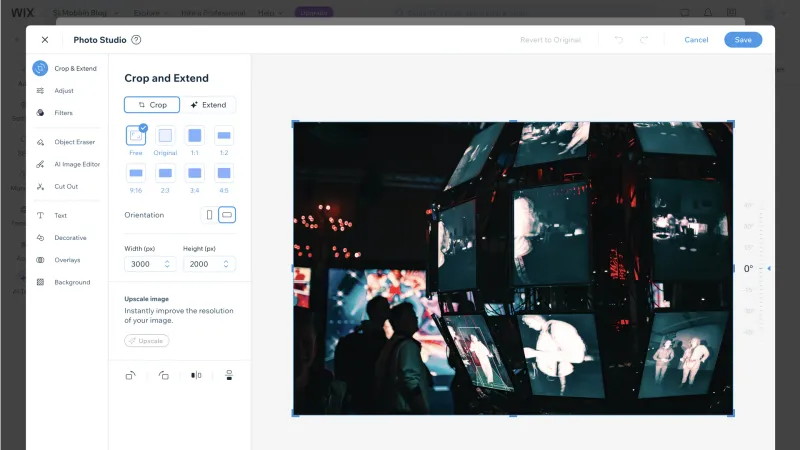 Wix — Design, интерфейс, скриншот 1508