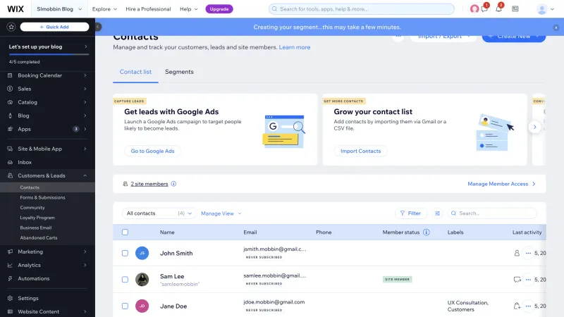 Wix — Design, интерфейс, скриншот 1525