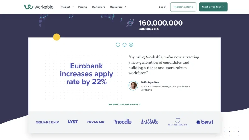 Workable — HR, интерфейс, скриншот 6/807