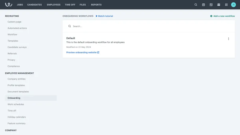 Workable — HR, интерфейс, скриншот 9/807