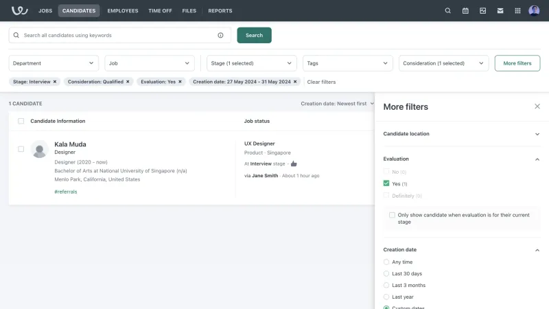 Workable — HR, интерфейс, скриншот 10/807